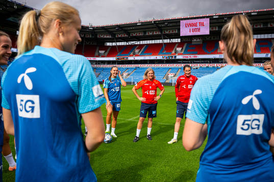 Hege Riise, head coach of the Norwegian women's national