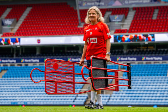 Hege Riise, head coach of the Norwegian women's national