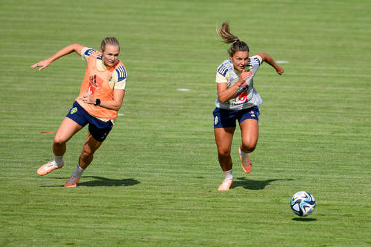 Magdalena Eriksson and Johanna Rytting Kaneryd at a