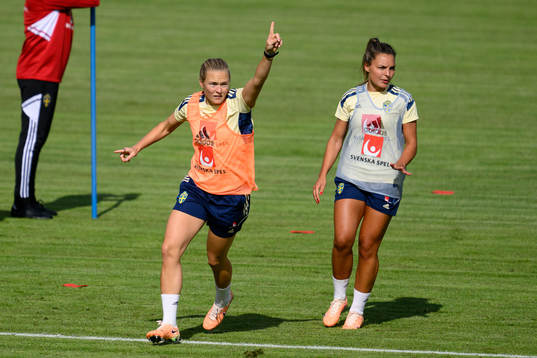 Magdalena Eriksson and Johanna Rytting Kaneryd at a