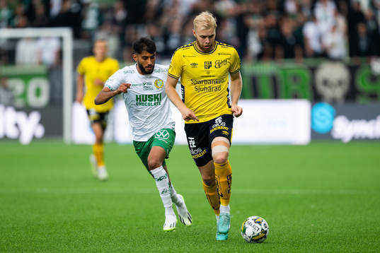 Hammarbys Montader Madjed och Elfsborgs Sveinn Guðjohnsen