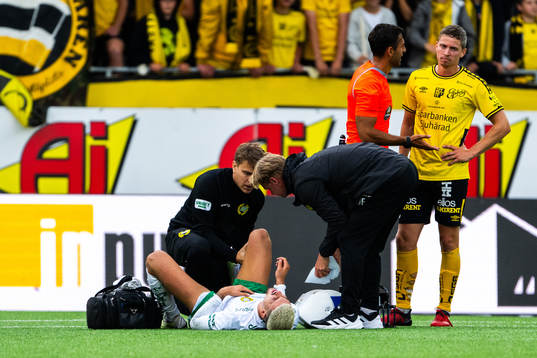 Hammarbys Edvin Kurtulus har ont
