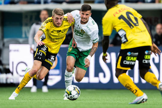 Elfsborgs Alexander Bernhardsson och Hammarbys Viktor