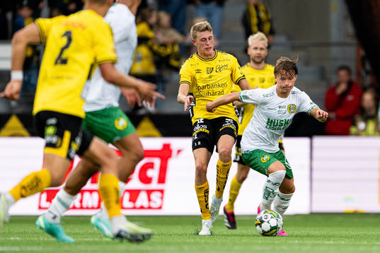 Elfsborgs Alexander Bernhardsson och Hammarbys August
