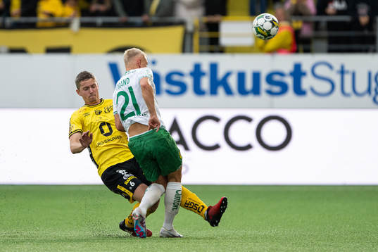 Elfsborgs Andre Ibsen Rømer och Hammarbys Simon Strand