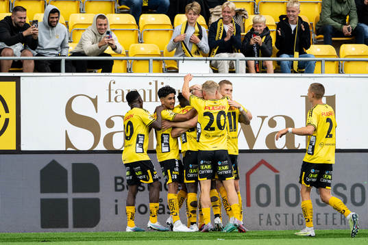 Elfsborgs spelare jublar