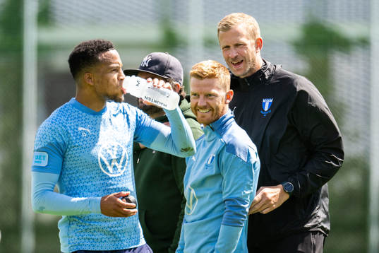 Malmö FFs Martin Olsson och Anders Christiansen