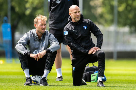 Assisterande sportchef Ola Toivonen och tränare Henrik