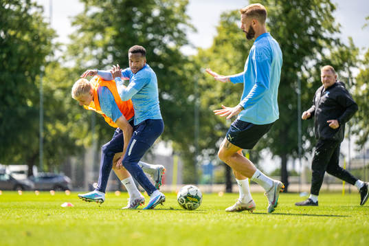 Daniel Gudjohnsen, Martin Olsson och Pontus Jansson