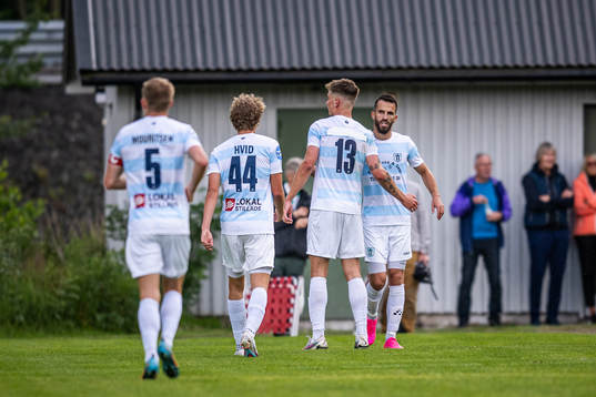 Helsingörs spelare jublar