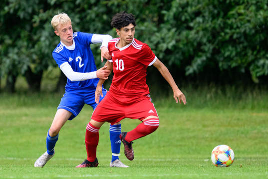Isac Ahlberg och Ahmed Wisam Saeed