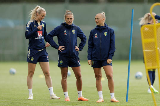 Amanda Ilestedt , Filippa Angeldahl and Hanna Bennison at a