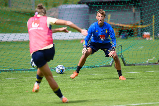 Goalkeeper Oliwer Andersson of BK Häcken's U17 team at a