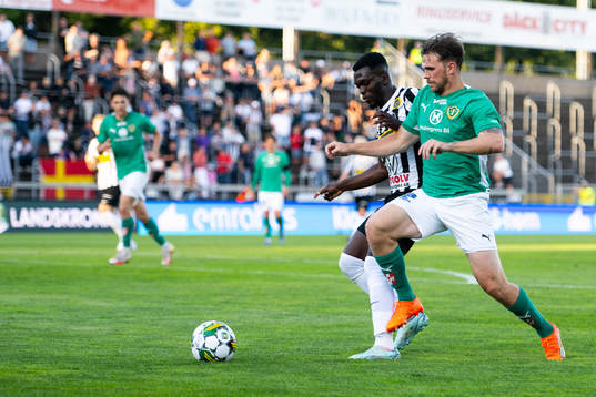 Landskronas Kofi Asare och Jönköpings Södras Jesper Manns