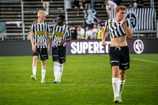 Landskronas Melker Widell, Kofi Asare och Melker Jonsson