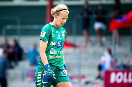 Linköpings målvakt Cajsa Andersson deppar