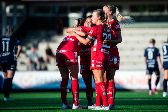 Linköpings spelare jublar