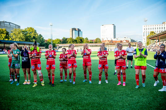 Linköpings spelare jublar