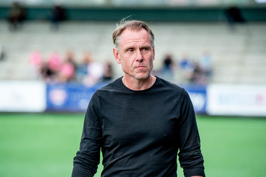 Linköpings tränare Andree Jeglertz innan fotbollsmatchen