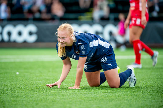 FC Rosengårds Sofie Bruun Bredgaard deppar