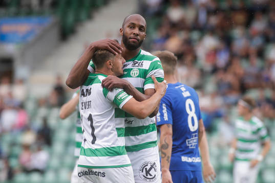 Västerås SKs Jabir Abdihakim Ali jublar