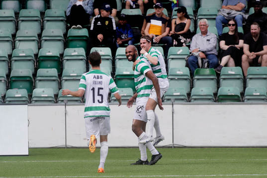 Västerås SKs Jabir Abdihakim Ali jublar