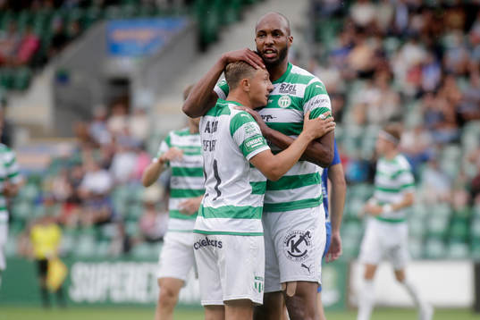 Västerås SKs Jabir Abdihakim Ali jublar