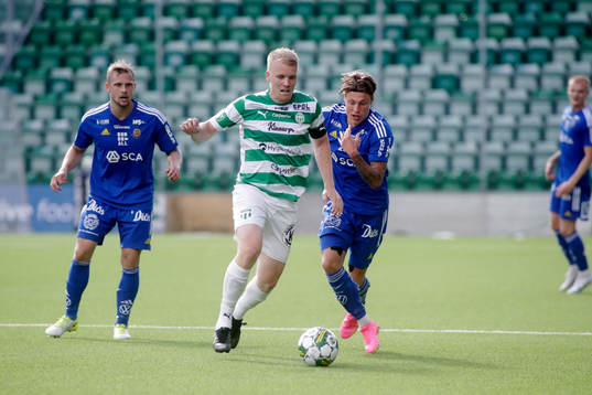 Västerås SKs Simon Johansson och GIF Sundsvalls Jesper
