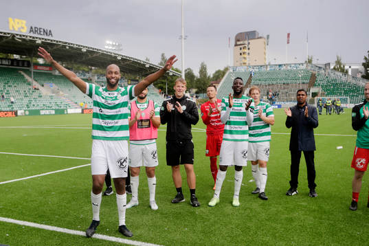 Västerås SKs Jabir Abdihakim Ali jublar