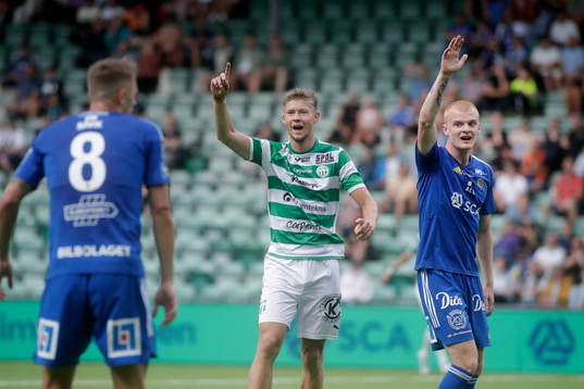 Västerås SKs Patric Åslund och GIF Sundsvalls Lucas