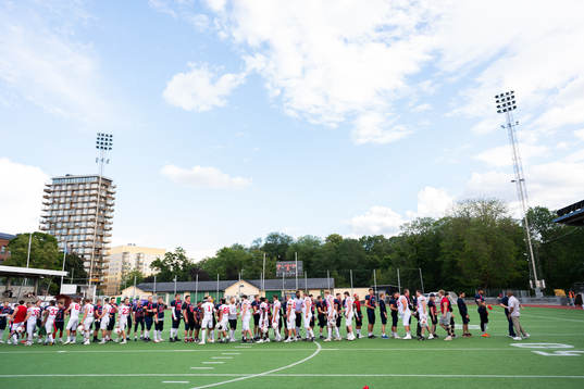 under SM-finalen i Amerikansk Fotboll mellan Stockholm Mean