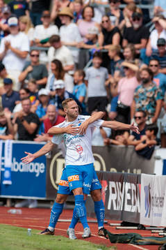 Värnamos Gustav Engvall jublar
