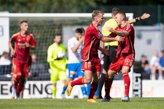 Djurgårdens Rasmus Schuller jublar