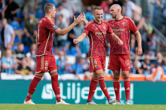 Djurgårdens Jesper Löfgren, Piotr Johansson och Marcus