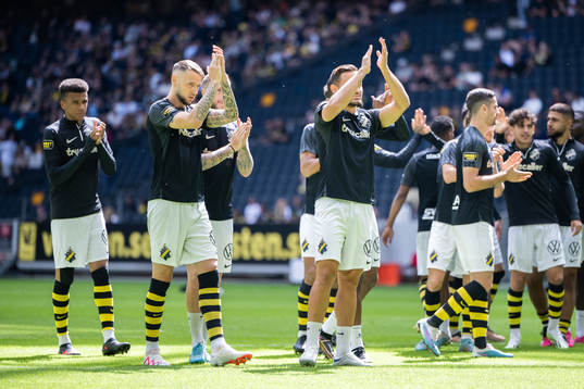 AIKs Alexander Milosevic och Sotirios Papagiannopoulos