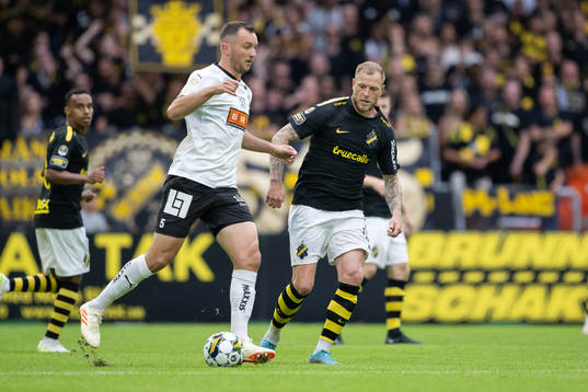Häckens Even Hovland och AIKs John Guidetti