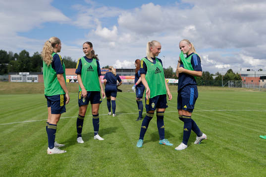 Under en träning med Sveriges u16 landslag