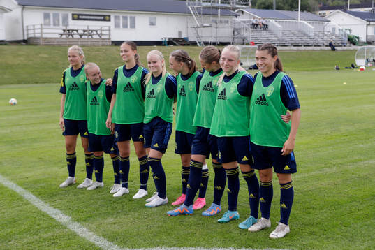 Under en träning med Sveriges u16 landslag