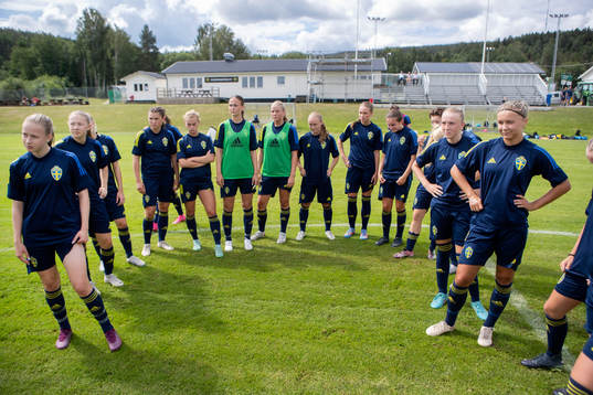 Under en träning med Sveriges u16 landslag