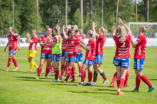 Vittsjös spelare jublar