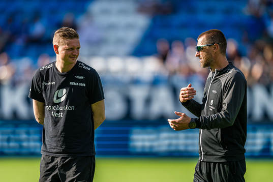 Erik Huseklepp, assistant coach of Brann, and Eirik