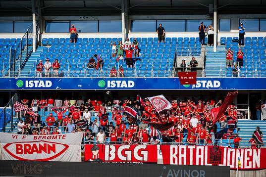 Spectators in the stands