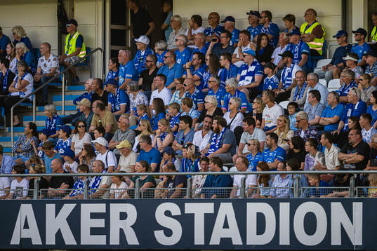 Spectators in the stands