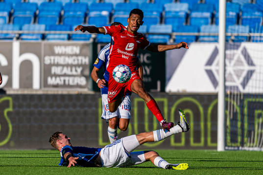 Sivert Mannsverk of Molde and Japhet Sery Larsen of Brann
