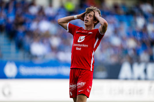 Niklas Jensen Wassberg of Brann looks dejected