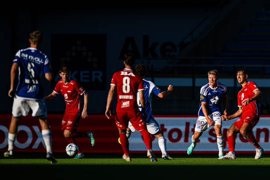 Kristian Eriksen of Molde and Fredrik Pallesen Knudsen of