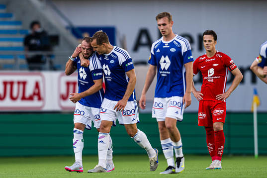 Veton Berisha of Molde celebrates