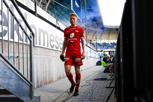 Sivert Heltne Nilsen of Brann looks dejected