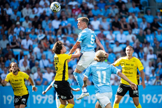 Mjällbys Colin Rösler och Malmö FFs Søren Rieks
