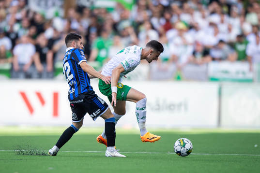 Sirius André Alsanati och Hammarbys Viktor Djukanovic